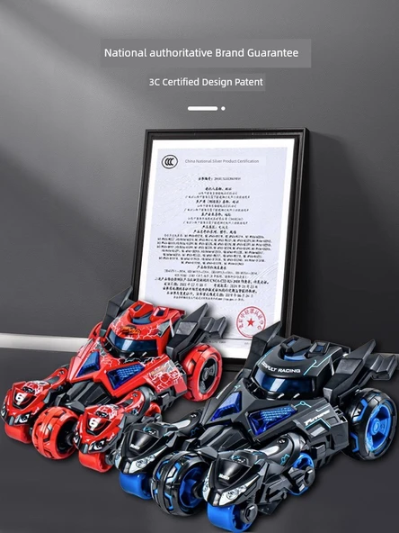 Çocuk Eğitim Seti Oyuncak - Bilim ve Teknoloji Kırmızısı Alaşım Fırlatma Araba - Resim 6