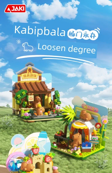 Kapibara Oyuncak Yapı Blokları - Kapibala Sakin Kamp - 7