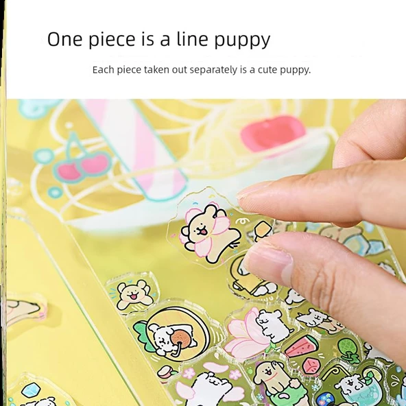 Akrilik Yavru Köpek Puzzle Oyuncak - 36 Parça - Yavru Köpek Etiketli - 4