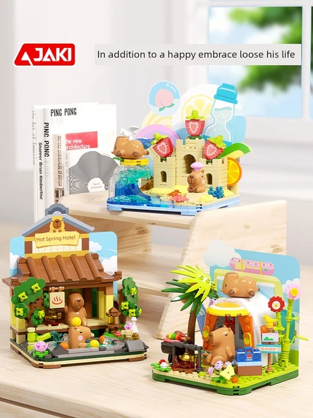 Kapibara Oyuncak Yapı Blokları - Kapibala Sakin Kamp - 6