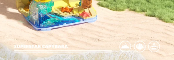 Kapibara Oyuncak Yapı Blokları - Kapibala Sakin Kamp - 8