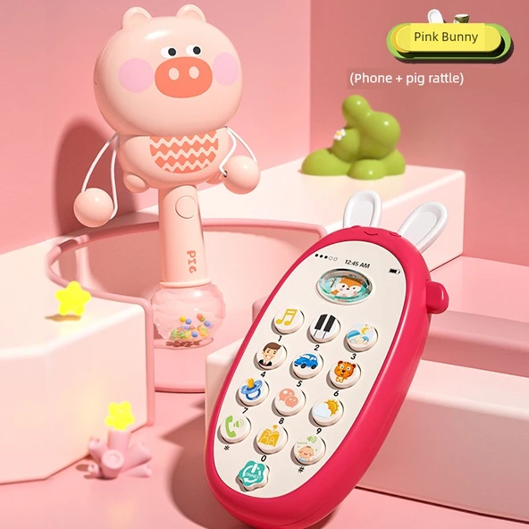 Krem Sarı Müzikli Telefon Oyuncak - Gaga Ördekli Bardak - 6