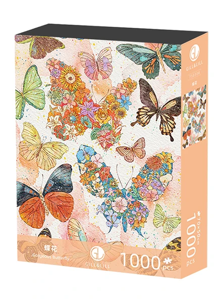 1000 Parça Kelebek Çiçek Puzzle - 6