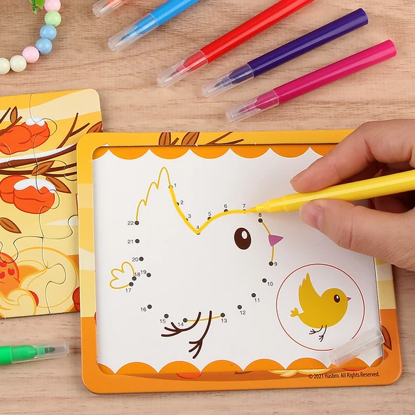 My Little Pony Çocuk Yapboz - Mutlu Çiftlik Seti (6 Yapboz, Boyama Kalemi, Bileklik) - 5
