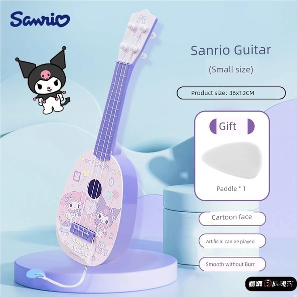 Çocuk Ukulele Oyuncak Gitar - Küçük Boy Sanrio Kürekli