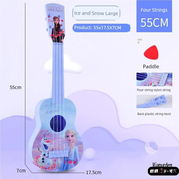 Çocuk Ukulele Oyuncak Gitar - Küçük Boy Sanrio Kürekli - 5
