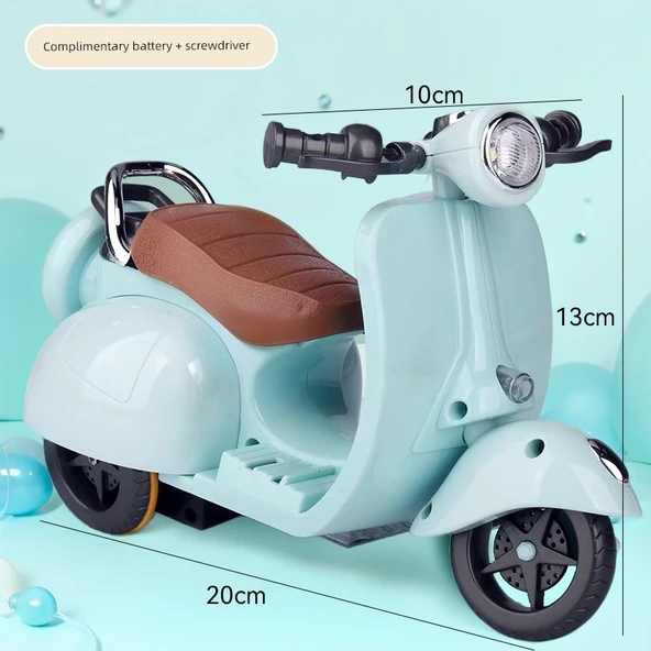 Oyuncak Domuzcuk Akrobasi Motosikleti - Mavi