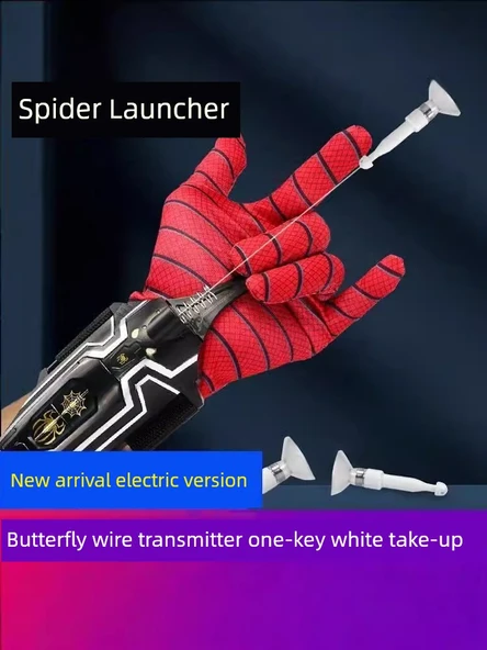 Örümcek Adam Bilek Lançeri - Standart Model + Eldiven - 3