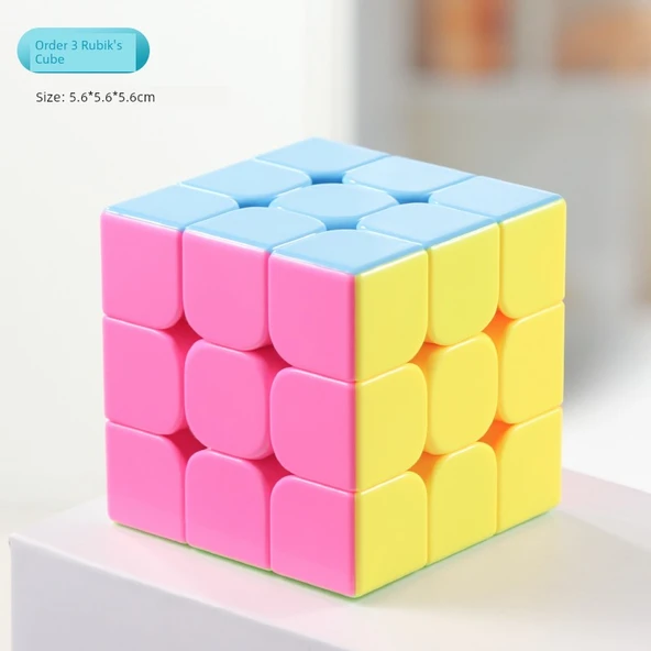 Şeker Renkli Üçüncü Derece Rubik Küpü - İkinci Derece