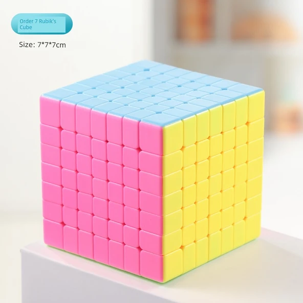Şeker Renkli Yedinci Derece Rubik Küpü - İkinci Derece