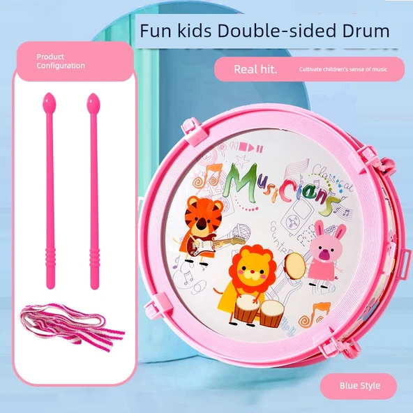Disney Büyük Pembe Çift Taraflı Oyuncak Davul