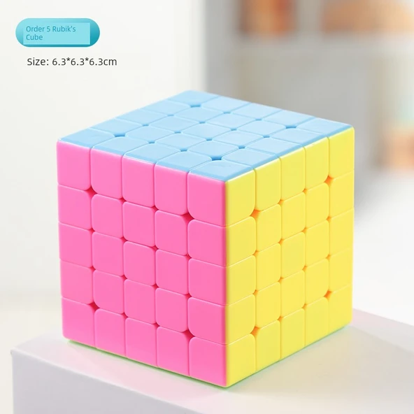 Şeker Renkli Beşinci Derece Rubik Küpü - İkinci Derece