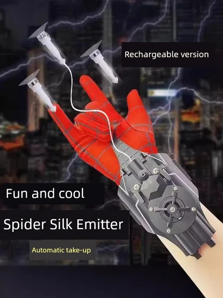 Örümcek Adam Bilek Lançeri - Standart Model + Eldiven - 2