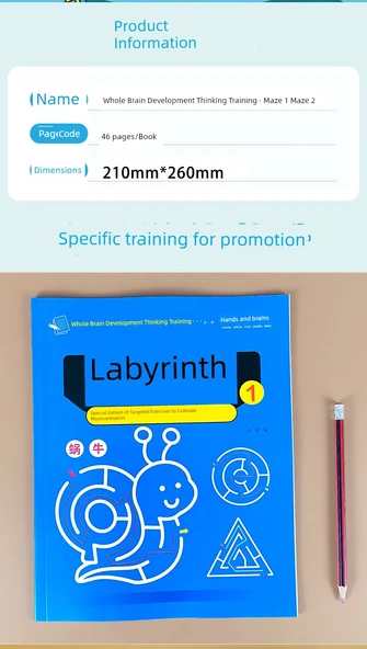 Çocuk Zeka Labirent Oyunu - Yürüme Labirent Oyunu [Başlangıç Seviye] - 9