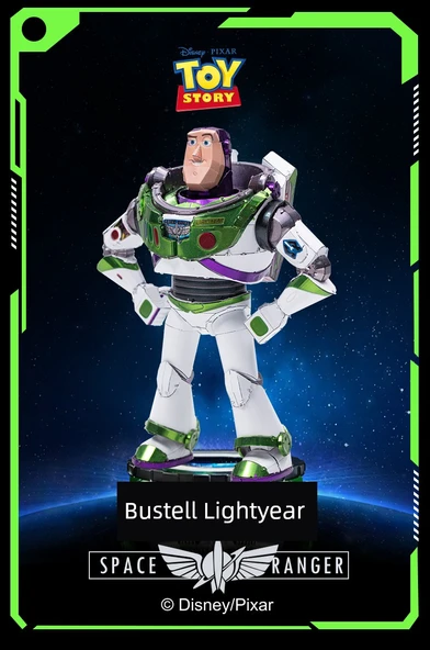 3D Metal Puzzle Oyuncak - Buzz Lightyear Model + Junior Seti - 8