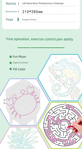 Çocuk Labirent Oyunu - 3-7 Yaş - Temel Labirent - Resim 10