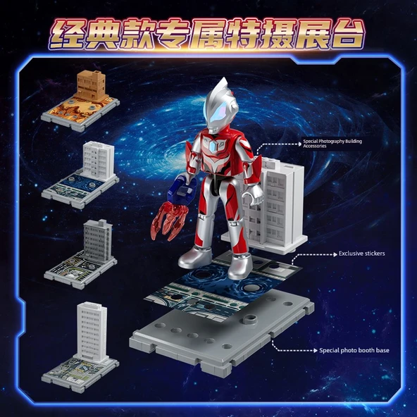 Ultraman Obbu Yapı Blokları - Zeta Altman Alfa Zırhı - Silahlı +3 Rakip + Işıklı - 6