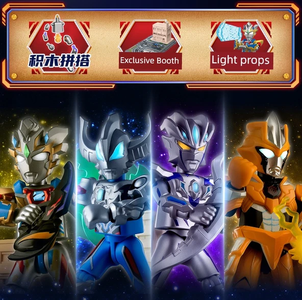 Ultraman Obbu Yapı Blokları - Zeta Altman Alfa Zırhı - Silahlı +3 Rakip + Işıklı - 8