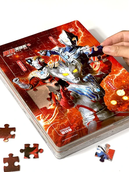 Ultraman Kağıt Puzzle - Çerçeveli 60 Parça - Ott Hero Aşkı [İkinci Bomba En İyi Arkadaş] - 4