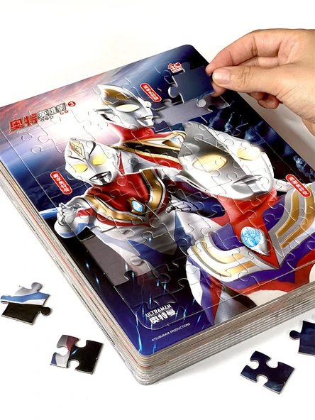 Ultraman Kağıt Puzzle - Çerçeveli 60 Parça - Ott Hero Aşkı [İkinci Bomba En İyi Arkadaş] - 6