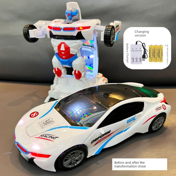Oyuncak Robot Araba - Dönüşen Model (Şarjlı Versiyon)