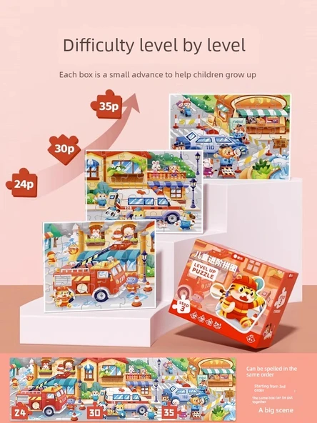 Hayvanlar Alemi Puzzle - 1-3 Yaş - 8 Parça - 3