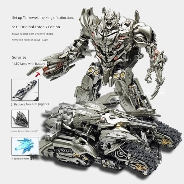 Büyük Dönüşen Robot Tank Oyuncak - 20cm