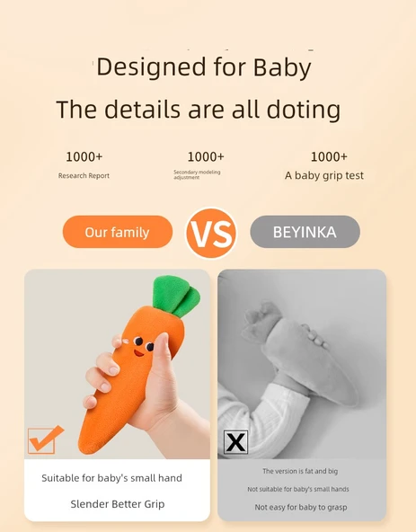 Bebek Anti-Şaşkınlık Uyku Oyuncağı - Karpuz - 7