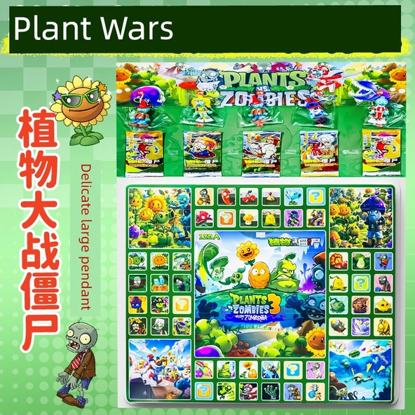 Yıldızlı Gökyüzü Sanliou Müzik Kutusu - Plants vs Zombies - 5 Büyük Bebek ve 25 Kart