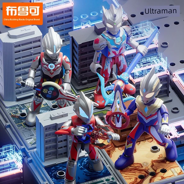 Ultraman Obbu Yapı Blokları - Zeta Altman Alfa Zırhı - Silahlı +3 Rakip + Işıklı - 3