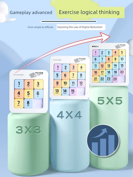Dijital Kaydırmalı Bulmaca - 5x5 Klasik Seri (9-13 Yaş) - 6