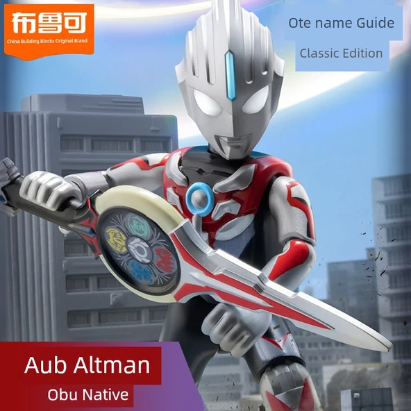 Ultraman Obbu Yapı Blokları - Zeta Altman Alfa Zırhı - Silahlı +3 Rakip + Işıklı - 2