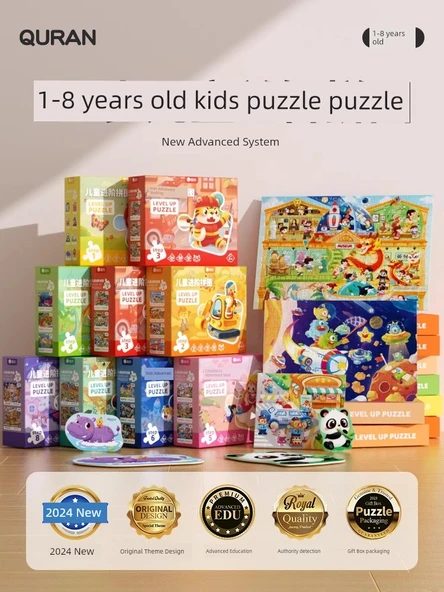 Hayvanlar Alemi Puzzle - 1-3 Yaş - 8 Parça - 2