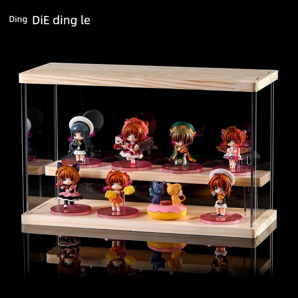 Cardcaptor Sakura 7cm 8'li Sihirli Sakura Figür Seti - Ahşap Kutulu
