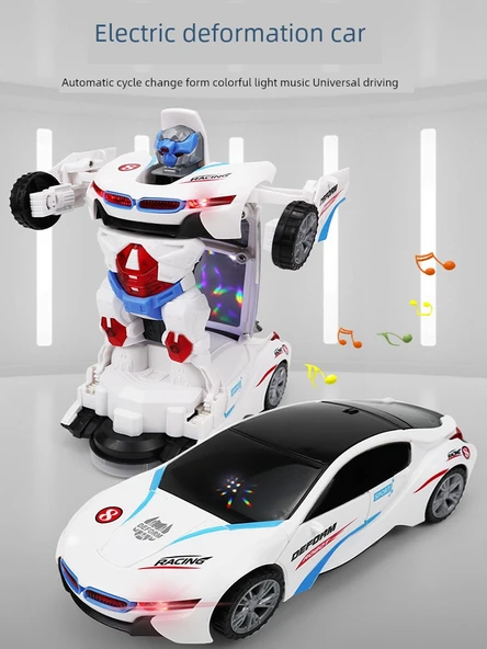 Oyuncak Robot Araba - Dönüşen Model (Pilli Versiyon) - 5