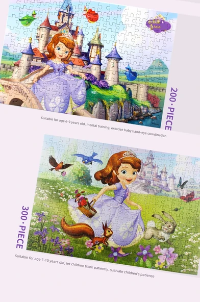 Disney Prenses Sofia Yapboz - Prenses 2'si 1 Arada [S] - 9