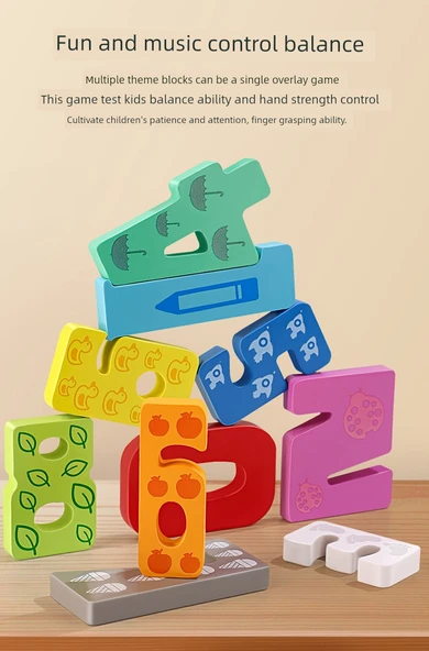 3D Ahşap Tetris Puzzle - Sayısal Tanıma - Resim 11