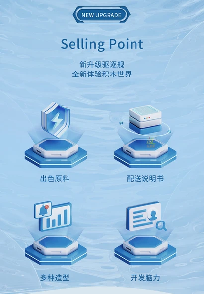 55cm 8'i 1 Arada Liaoning Yapı Blokları - 1265 Parça - Resim 10