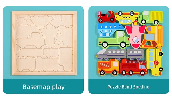 3D Ahşap Tetris Puzzle - Sayısal Tanıma - Resim 10