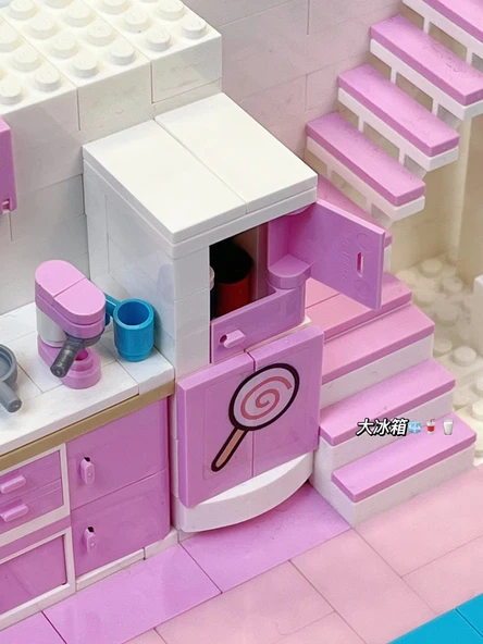 Şehir Manzaralı Ev Yapı Blokları - Sadece Banyo 550 Parça - 6