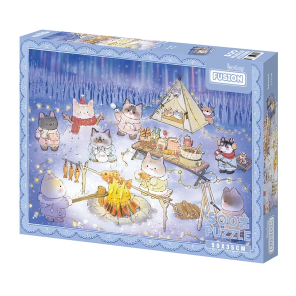 Aurora Saat Temalı 500 Parça Puzzle - Tutkal ve Poster Dahil
