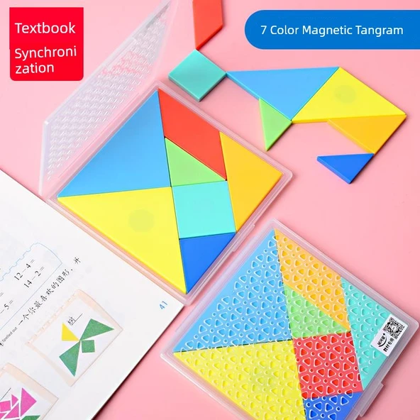 Manyetik Olmayan Tangram Puzzle - Küçük Boy Videolu Anlatım (Model 2) - 3