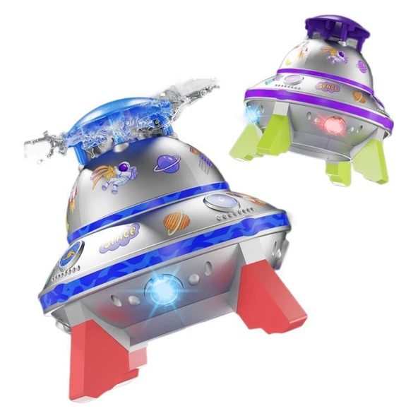 UFO Su Fışkırtan Roket - Mor [Musluk + Taban] - Resim 6