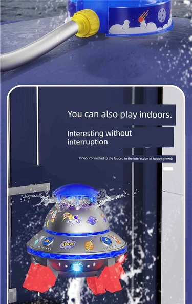 UFO Su Fışkırtan Roket - Mor [Musluk + Taban] - Resim 11