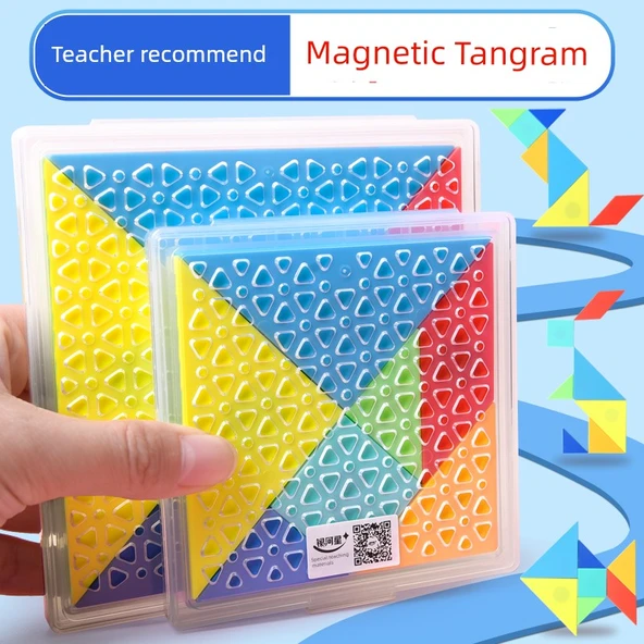 Manyetik Olmayan Tangram Puzzle - Küçük Boy Videolu Anlatım (Model 2) - 2