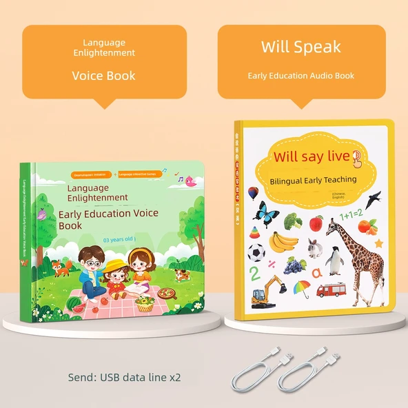 Bebek ve Çocuklar İçin Erken Eğitim Oyuncakları - Dil Geliştirme + Erken Eğitim Sesli Kitap