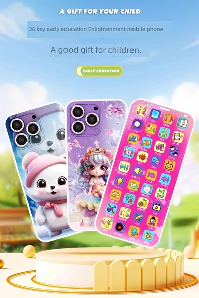 Şarjlı Çocuk Oyuncak Telefon - Meng Fun Ayı - Resim 8