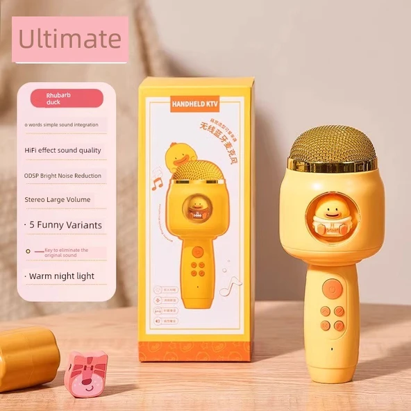 Çocuk Karaoke Mikrofon Oyuncak - 1.0 Ultimate Küçük Sarı Ördek
