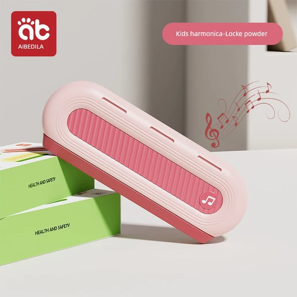 Çocuk Armonikası - 16 Delikli, Pembe Renkli