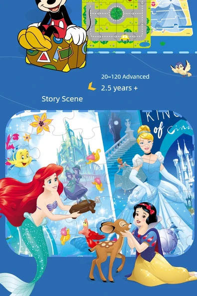 Disney Çocuk Puzzle - Seviye 5 Mutlu İnşa (4-5 Yaş, 3 Model) - 10